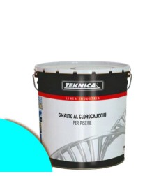 Vernice Smalto TEKNICA per Piscine-fontane-vasche al Clorocaucciù 2,5 Lt azzurro